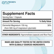 Glycinate500mg[]120VeggieCaps,ChelatedforSuperiorAbsorption|NoHfulAdditives|Non-GMO,NOGlutenandDairy