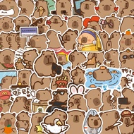 Set of 100 cute pre-cut Capybara stickers, size 3-5cm