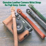 Genuine Leather Camera Wrist Strap Hand Strap Belt for Fuji XT5 X100V X100VI XS20 Sony A7C A7C2 Cano
