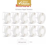 Niimbot D11 D101 D110 White Sticker Label Paper Official Paper 10Rolls 14x22mm Waterpoor Label Paper