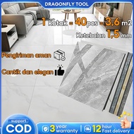 Vinyl Flooring Tiles Marble Thick Waterproof Decor StickersFloor Stickers 60x60cm Self Adhesive DIY