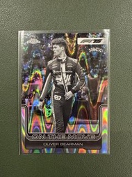 F1 奧利華 貝爾文 Oliver Bearman 哈斯車隊 新秀 2025 Topps Chrome Toyota Gazoo Racing Haas Formula One Team RC Roo