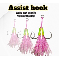 Assist HOOK metal jig micro jig 20g 25g 30g 40g assist bait micro jig killer hook jig fishing hook