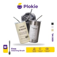 Plokie Morning Series Stainless Steel Coffee Tumbler 600ml – Morning StyleGood | Cold Resistant Tumb