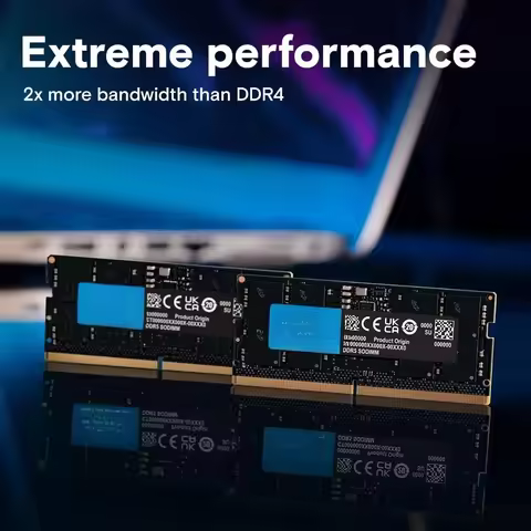 96GB DDR5 RAM, 5600MHz (or 5200MHz or 4800MHz) Laptop Memory Kit, SODIMM 262-Pin, Compatible with 13