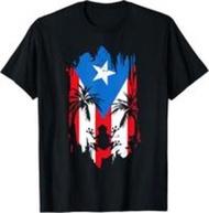 Puerto Rico Coqui Taino Symbol Puerto Rican Flag Frog Retro Casual Shortsleeve Cotton T-Shirt