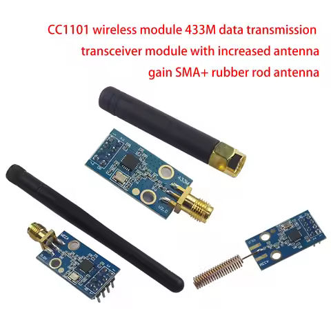1pcs CC1101 Wireless Module With SMA Antenna Wireless Transceiver Module 433MHZ