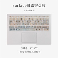 World Famous Painting Dust Cover Film for Microsoft Surface Laptop Go 1943 Laptop2 Book2 13.5 Inch P