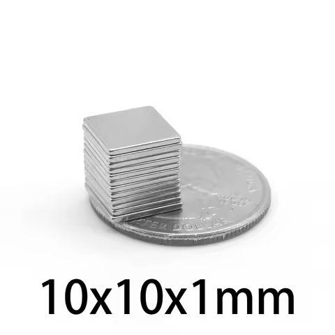 10x10x1mm Super Strong Square Magnet 10x10x1mm For Home Refrigerators, Offices DIY 10x10x1mm