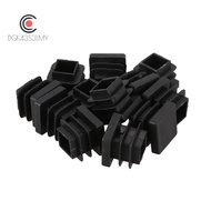 12 Pcs 15mm x 15mm Plastic Square Caps Tube Pipe Inserts End Blanking