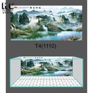 [Free Stickers+Stickers] 3D aquarium stickers Decal 3D model 1110, super beautiful fish tank paintin