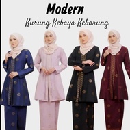 Baju Kurung Kebarung (KEBAYA) Songket Tenun Bunga Cotton Plus Size Moden Labu Klasik RAYA 2025 Viral