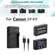 全新 Brand New Canon EOS 8000D 850D 800D 760D 750D 200D 77D M6 Mark II M6 M5 M3 代用電池已解碼 LP-E17 Decoded Battery Replacement (買兩粒送USB充電座) (Buy 2 Get 1 USB Charger Free)