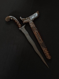 keris besi etsa pamor ukuran besar