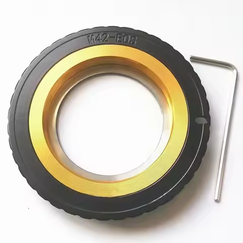 M42-Lens Adapter To M42 Lens For Canon Digital SLR Camera EF 650D 600D 1100D 7D 350D 6D Cap Adjustab