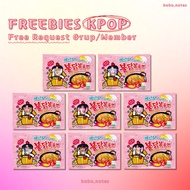 [30 Pcs] Samyang Carbonara ver Freebies Kpop Ala Selkor Lucu Freebies Concert Postcard Packing