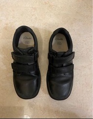 Clarks 男童返學鞋 男童黑皮鞋31碼