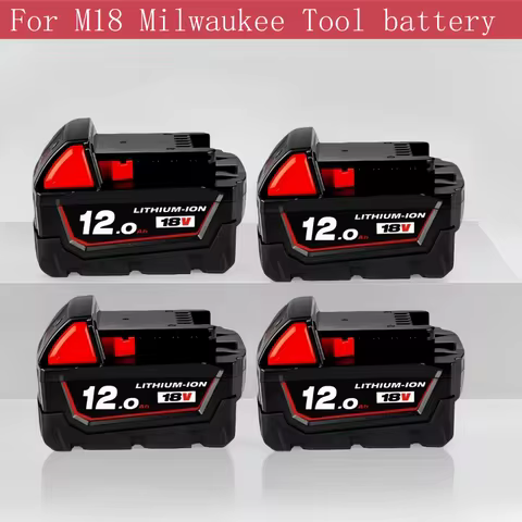For M18 Milwaukee 18V 6.0Ah/9.0Ah/12.0Ah Battery Li-Ion Replacement Battery, For 18V 48-11-2830 0730