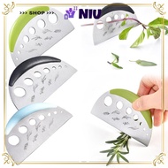 NIU Vanilla Vegetable Greens Leaf Remover, Multifunctional 2 in 1 Herb Cutter Stripper,  7 Holes Dur
