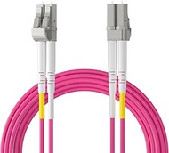 ipolex LC to LC Fiber Patch Cable Multimode, 10/40Gb OM4 Fiber Optic Cable, Duplex 50/125μm Fiber In
