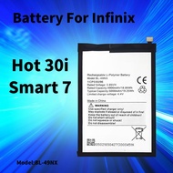 Battery Compatible For INFINIX HOT 30i / Smart 7 Bateri hot30i smart7 BL-49NX