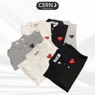 CERNO PLAY CDG Polo shirt with 3D printed unisex heart