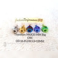 Titanium Bolt M6X20 MM CNCBIG OD16