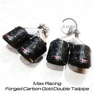 Max Racing Forged Carbon Dual Twinpipe Exhaust