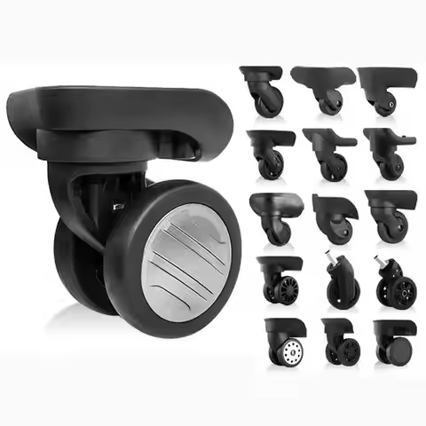 2Pcs/Pack Luggage Wheel for Delsey Wheels Replacement Suitcase Repair Accessories Omni-directional W