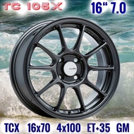 ล้อแม็ก ขอบ16 TC 105X 16X7.0 4H100 ET+35 GM🔺ราคาโปร1วง*ขายยกชุด4วง ✅ แถมจุ๊บเหล็ก😍 มีรับประกันนาน 36