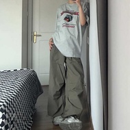 cargo pants women seluar perempuan Seluar pakaian Amerika hijau tentera wanita musim panas 2025 gaya