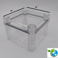 4" x 4" transparent weatherproof pvc box
