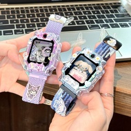 [Ready Stock] Kuromi/Cinnamoroll Magnetic Braided Strap+DIY Cartoon Protective Case Imoo Z1 Z2 Z5 Z6