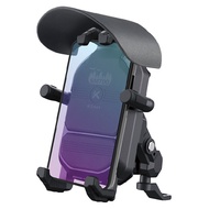 KTnet 廣鐸 機車防盜遮陽避震器手機支架 後照鏡款 SM700 黑色