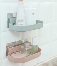 Bathroom shelf wall-mounted bathroom shelf free punching toilet wall-mounted bathroom storage rack