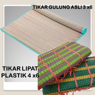 STRAW ROLL MAT, FIGHTING MAT / FEATHER MAT / LEAF MAT 3x 6 MAT PLASTIC MAT PICNIC BEG 4X6