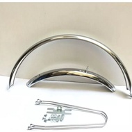 Fender Spakbor Chrome Crome Sepeda 20 24 26 Mini MTB Federal Taiwan