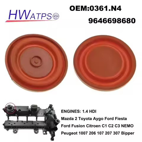 For Peugeot 1007 107 206 207 Citroen C1 C2 C3 Mazda 2 Toyota Aygo Ford Fiesta Valve Cover Membrane 0