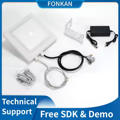 UHF RFID Reader Passive RFID Antenna Reader Long Range UHF Tag Reader 7dbi Antenna RFID UHF Card Tag