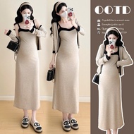 BODY maternity dress set includes two details (two-piece dress with shirt) made of soft and luxuriou