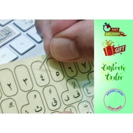 Arabic Jawi Keyboard Sticker Transparent