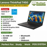 Lenovo ThinkPad T450 14' INCH Intel i5 4th/5th gen 8GB/12GB RAM used laptop Student office