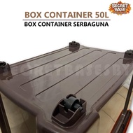 50 Liter Container Box - With Wheels Container Box 50L Multipurpose Box/ Check First