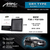BMW F20 F21 120i 1.6L 2012 to 2016 33-2990MX Max Racing Exhaust Performance Dry Type Air Filter