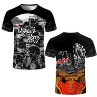 Summer Street Hip-hop Trendy 3D Printed Tops Quebrada Grau 244 De Favela Moto T-shirts Boys Oversize