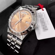 Tudor (TUDOR) Royal Series Automatic Mechanical Gold Men's Watch Swiss Watch Diamond Men's Watch Calendar Week 41mm Pink Dial Diamond M28600-0011