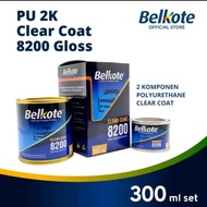 ( BISA COD ) CAT VERNISH BELKOTE PU 2K CLEAR COAT 4100 & 8200 + HARDENER 300 GRAM