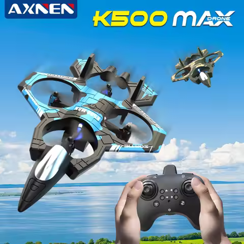 AXNEN K500 MAX RC Plane Fighter 2.4G Remote Control Stunt Glider 360° Rolling Flight Flying EPP Foam
