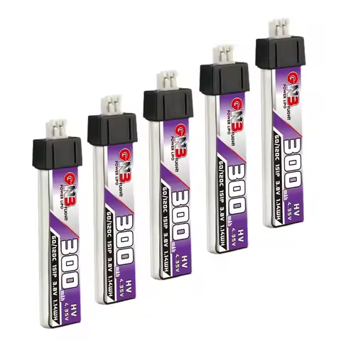 GAONENG GNB 1S 300mAh 3.8V 60C HV Lipo Battery PH2.0/MOLEX 1.25 Plug For US65 Inductrix Beta65S UR65