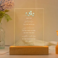 使人有盼望的神 羅馬書15:13 恩典之光 聖經經文LED燈 經文禮物